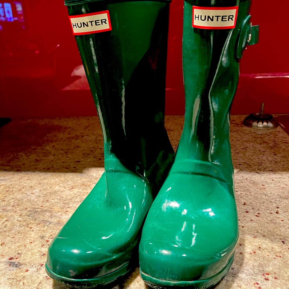Hunter Boots in Hyper Green